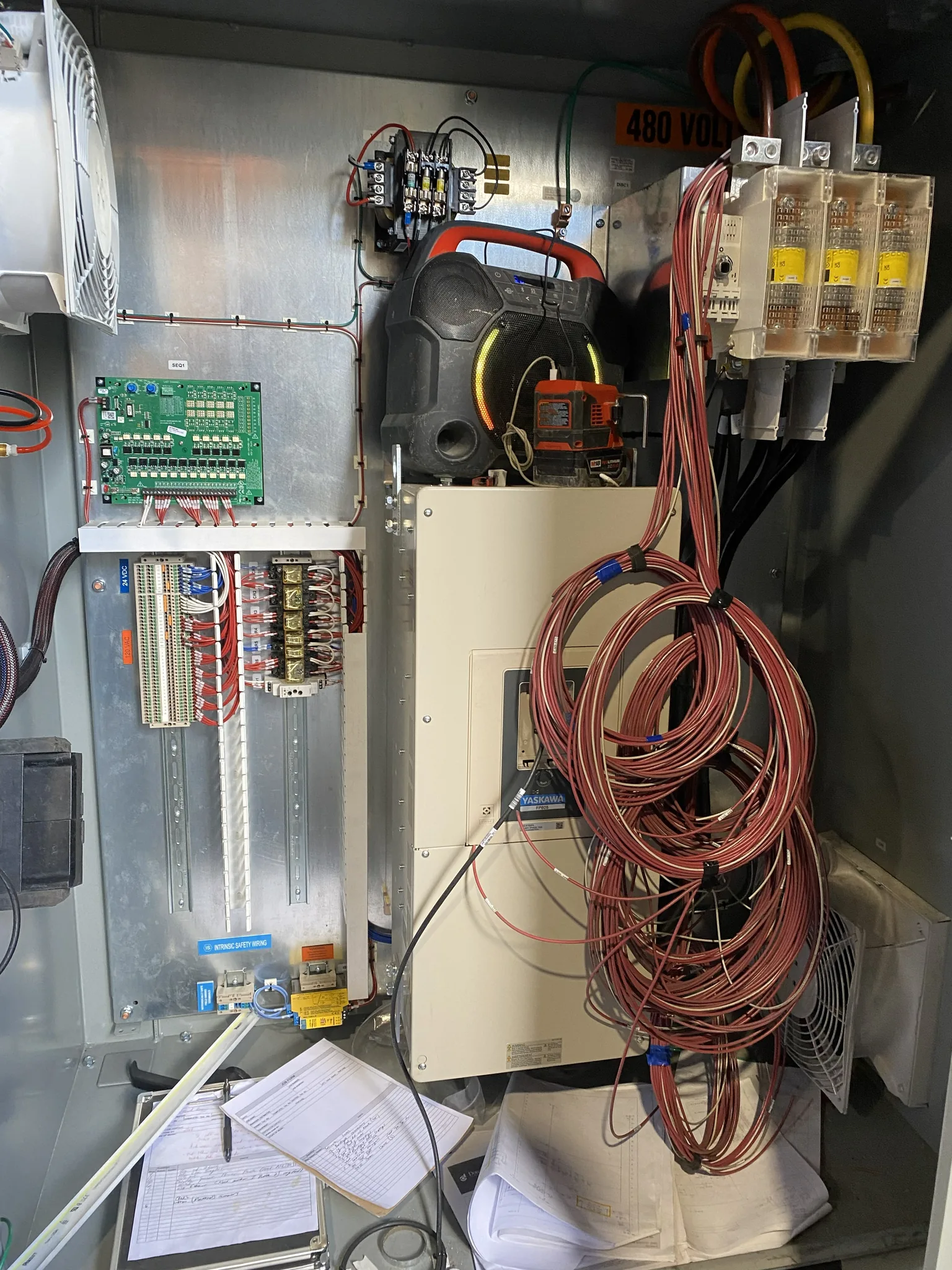 Commercial control cabinet installation